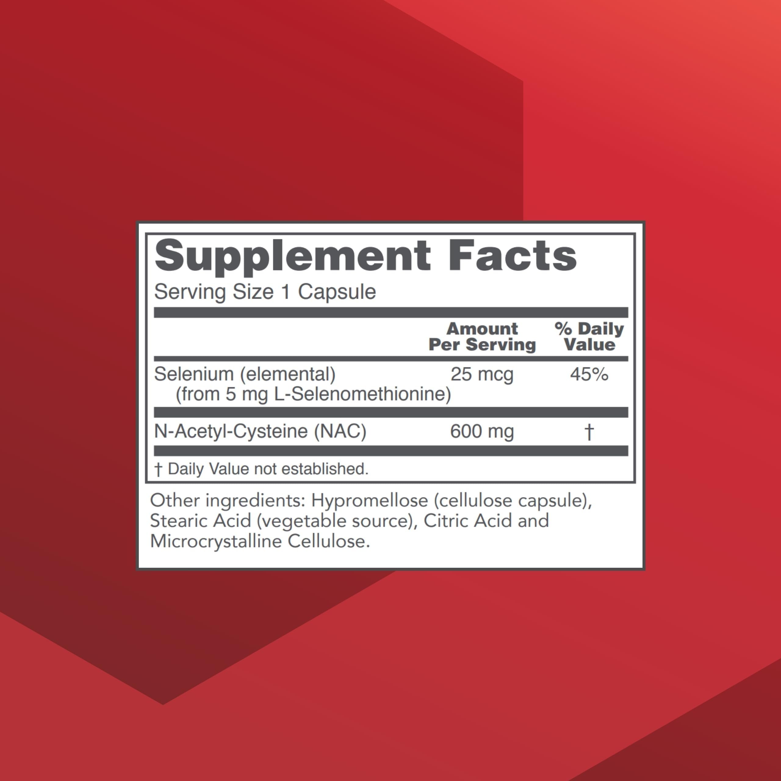 PROTOCOL FOR LIFE BALANCE NAC with Selenium, 100 Veg Caps — Amazon image 2