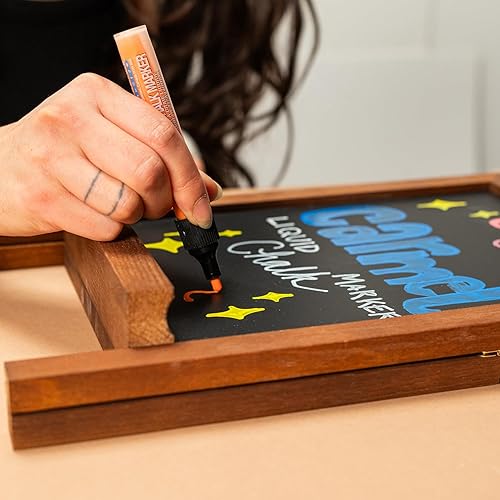 Miniatura 7 de Carmel Marcador de tiza líquida (azul claro, punta mediana)