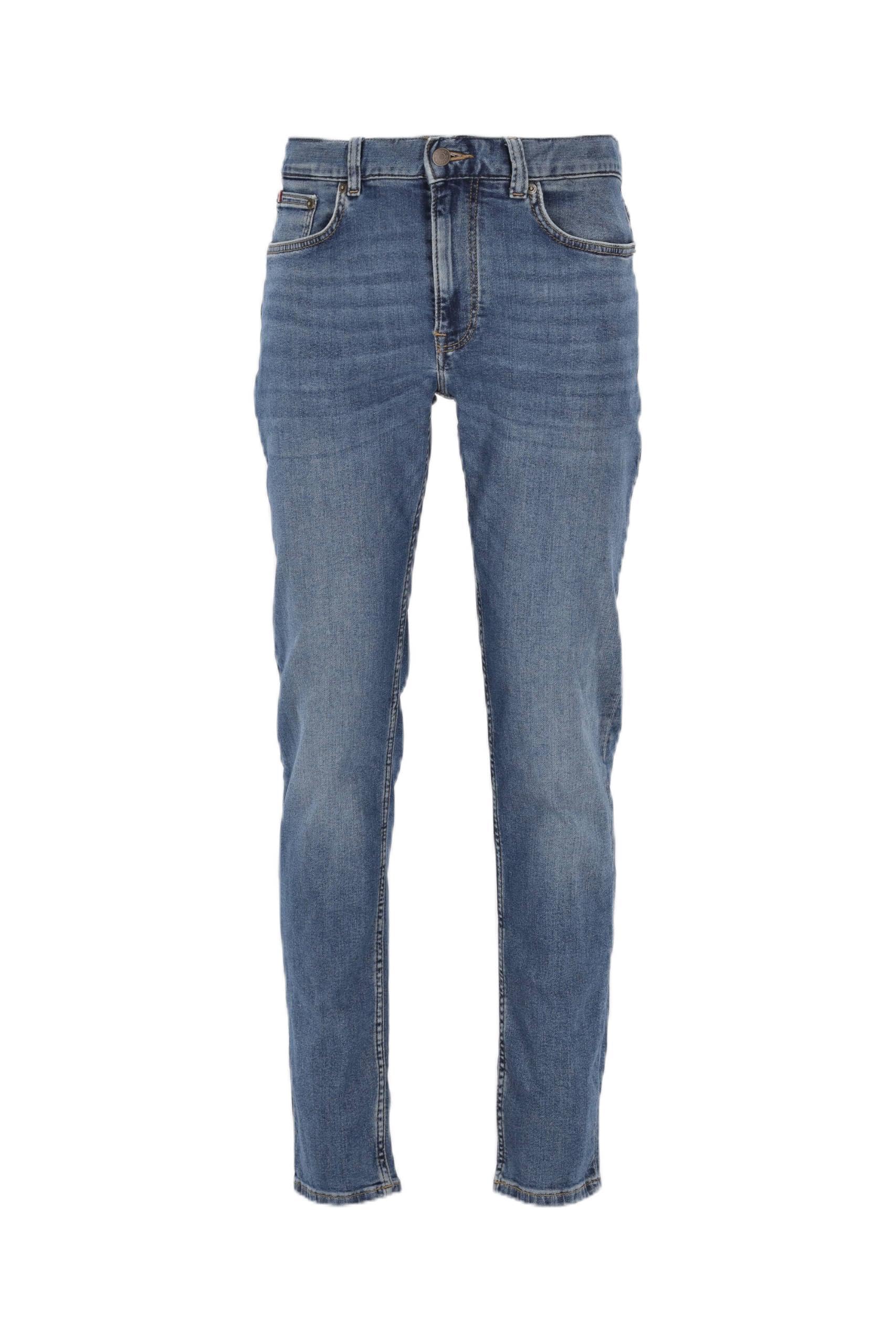 Tommy Hilfiger Men's Blue Bleecker Th Flex Slim Jeans - Mid - 34W X 34L