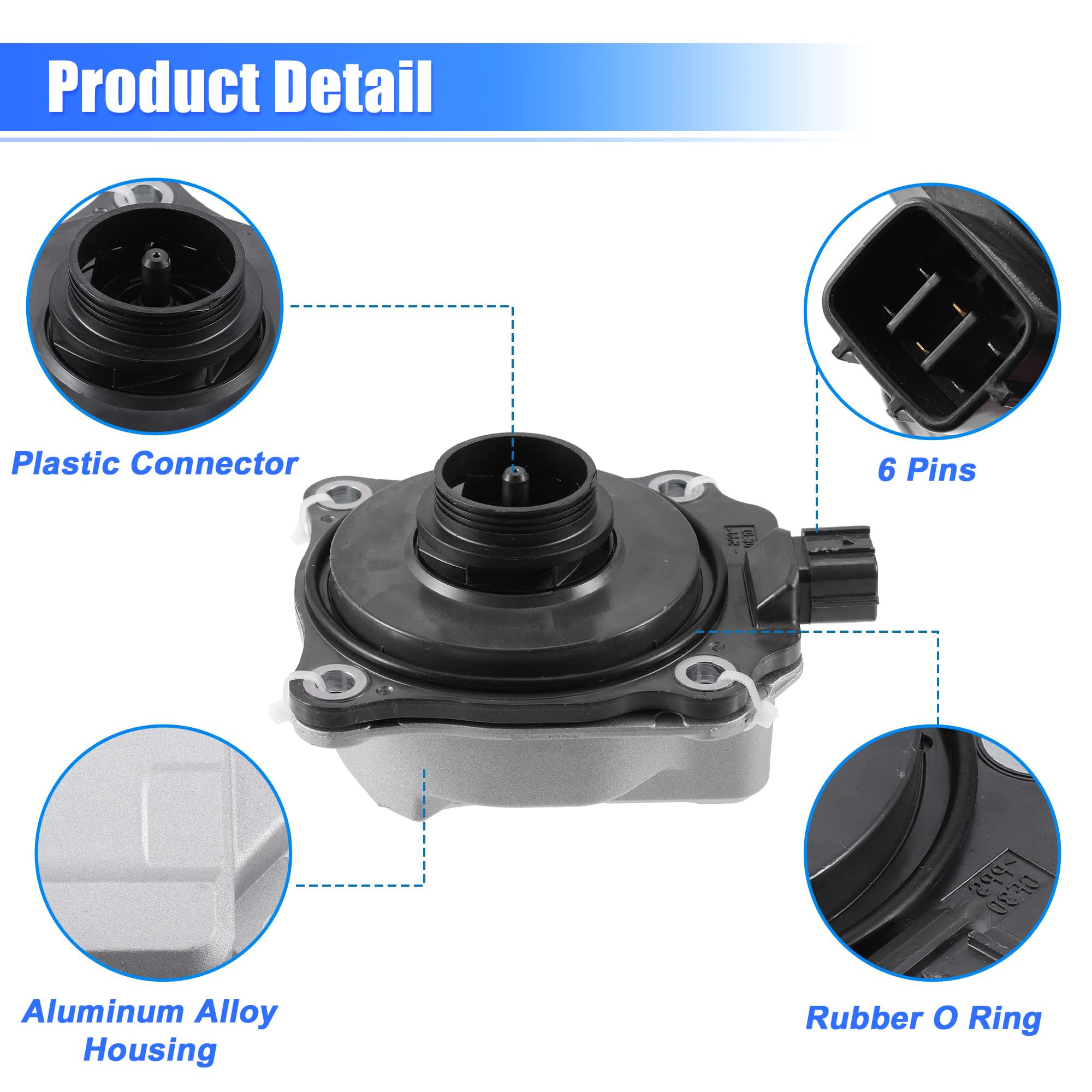 ACE Autoparts Electric Coolant Water Pump For Toyota Camry 2018-2023, RAV4 2019-2022, Avalon