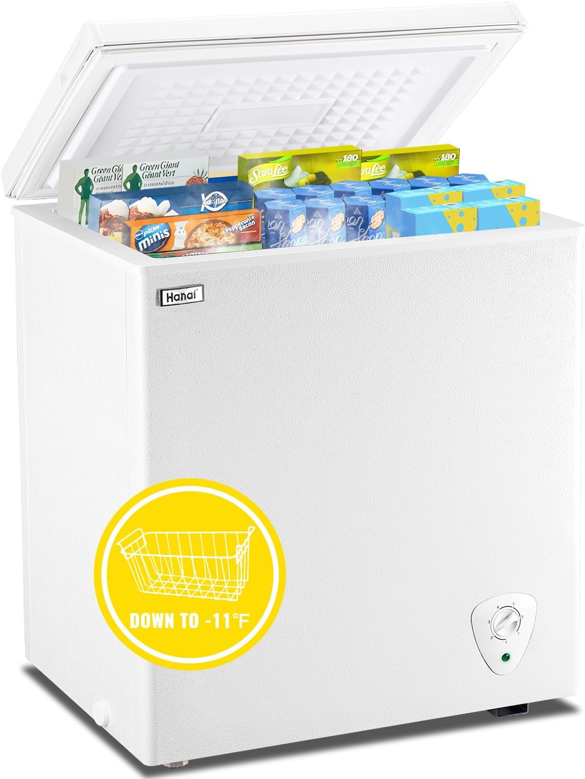 RCA Thomson TFRF520 Chest Deep Freezer, 5.0 Capacity, White