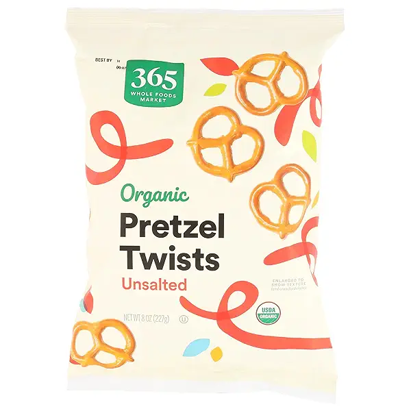 Organic Unsalted Mini Pretzel Twists, 8 Ounce 1