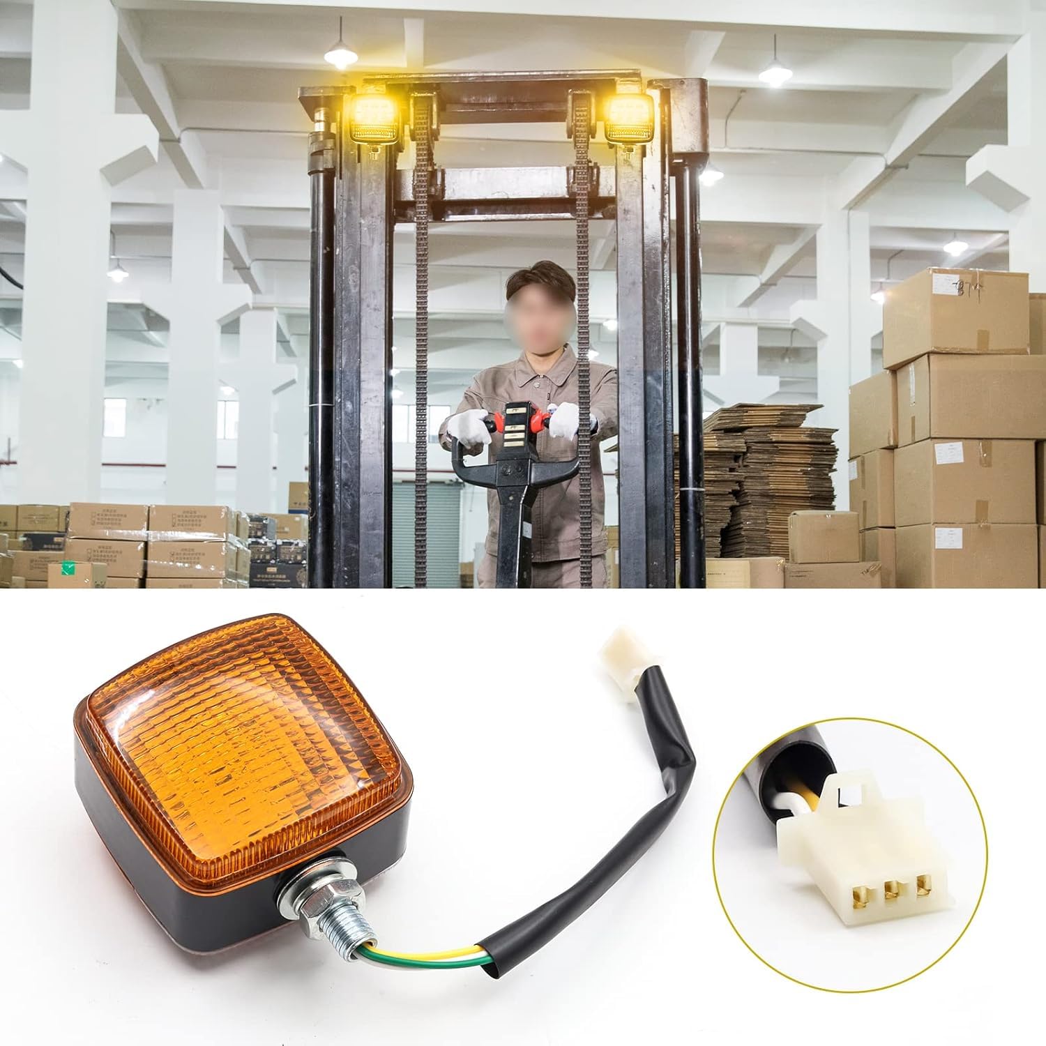 2 luci posteriori bifacciali per camion, rimorchio, stop, indicatori di direzione, luci di posizione dei freni, LED ambra/bianco 12V per camion, roulotte, furgoni, barche