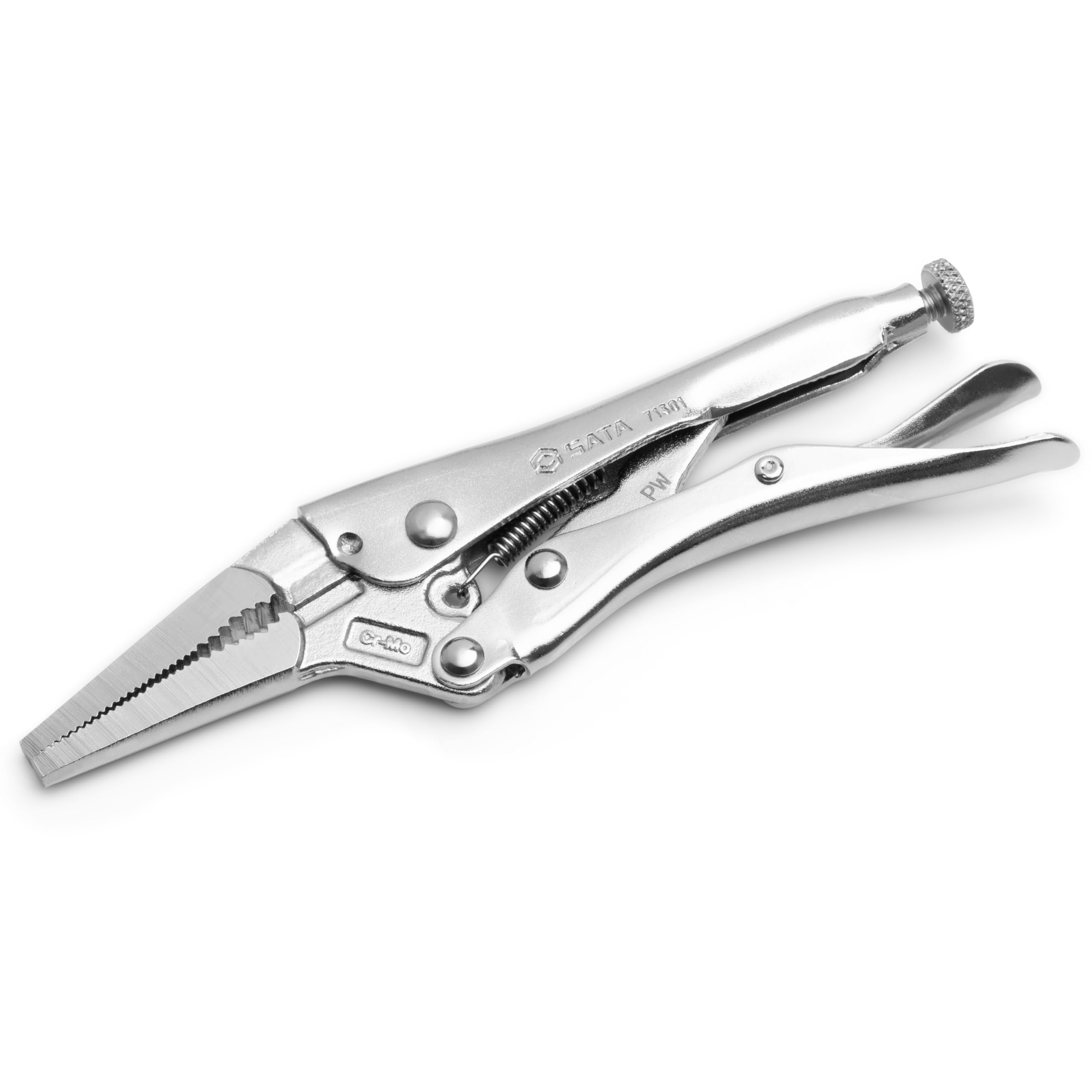 Pince à bec long SATA ST71301ST de 15,2 cm pour saisir et couper les fils nets sans effort
