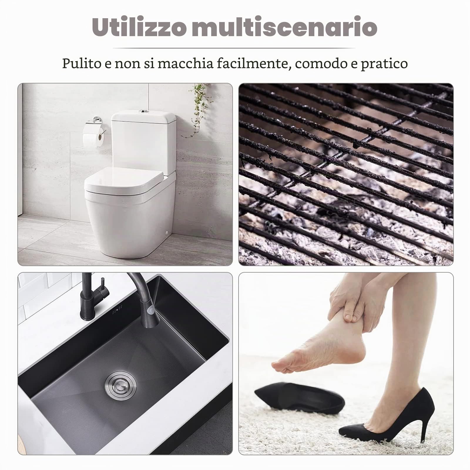 4 Pezzi Pietra di Pulizia per Wc Pietra Pietra Pomice Spazzole per Pulizia Pietra Pomice Detergente WC per Cucina Forno Detergente per Piastrelle Griglia Cucina Doccia Lavandino Bagno