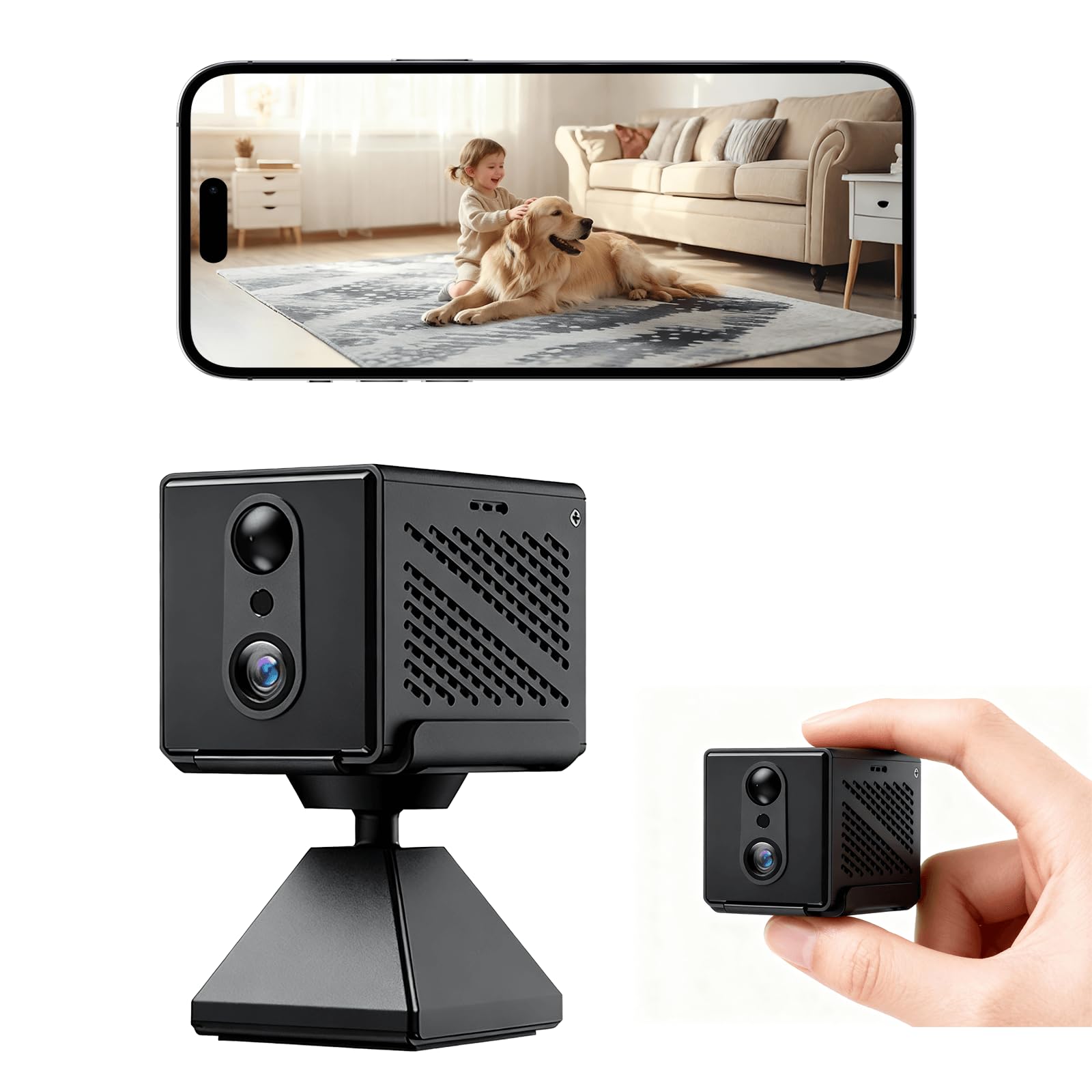 Amazon.co.jp: 小型カメラ 隠しカメラ スマホ連動 【最大120日待機