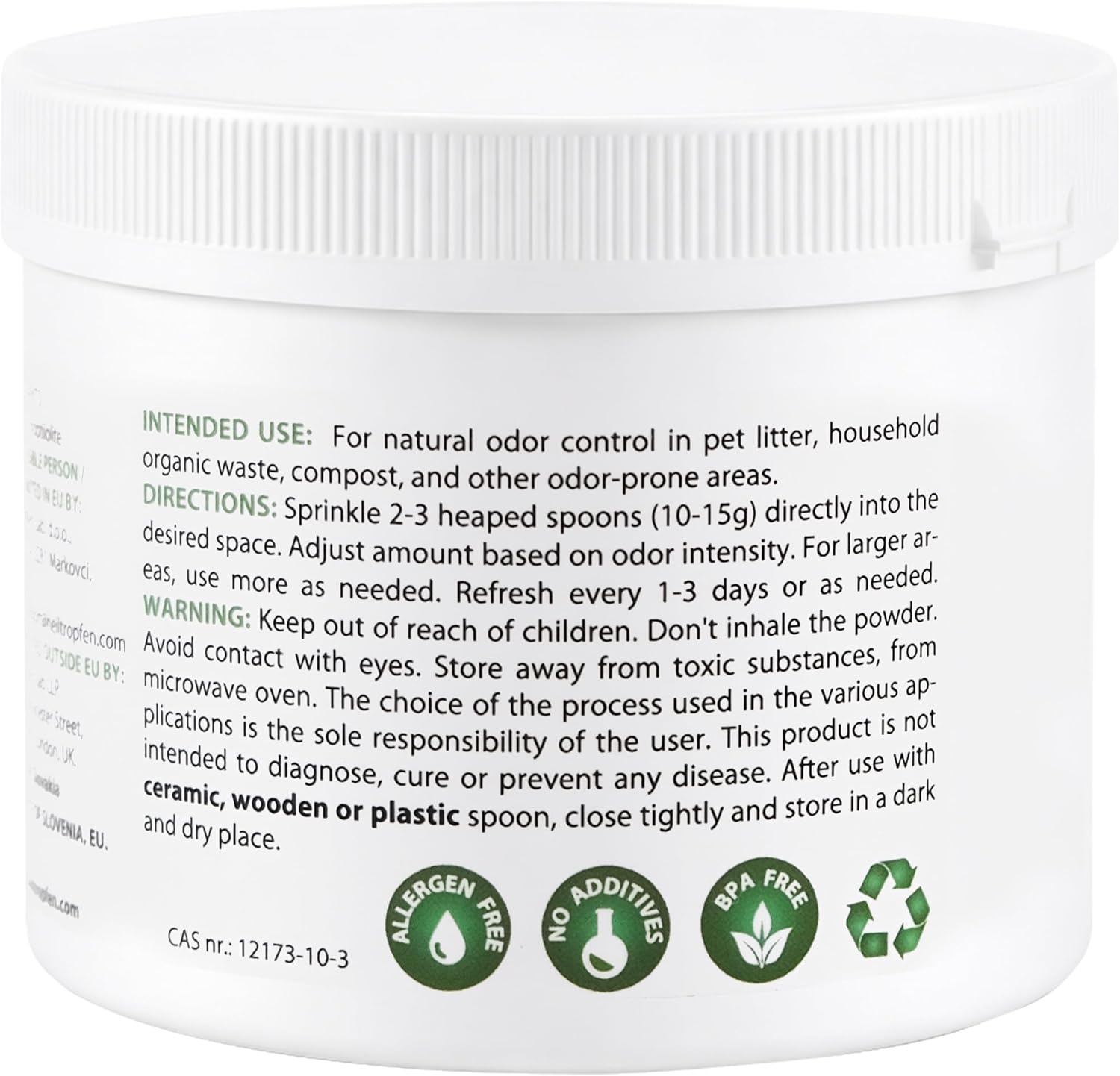 Zeolite Powder | 3X Activated | 0.55 Pound 250g | Ultra FINE Less-Than 2 µm | Clinoptilolite 94+-3% | Natural Mineral Dust | Heiltropfen®