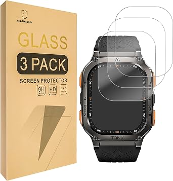 Mr.Shield Screen Protector compatible with AMAZTIM M3 / KOSPET Tank M3 Ultra [Tempered Glass] [3-PACK] [9H Hardness]