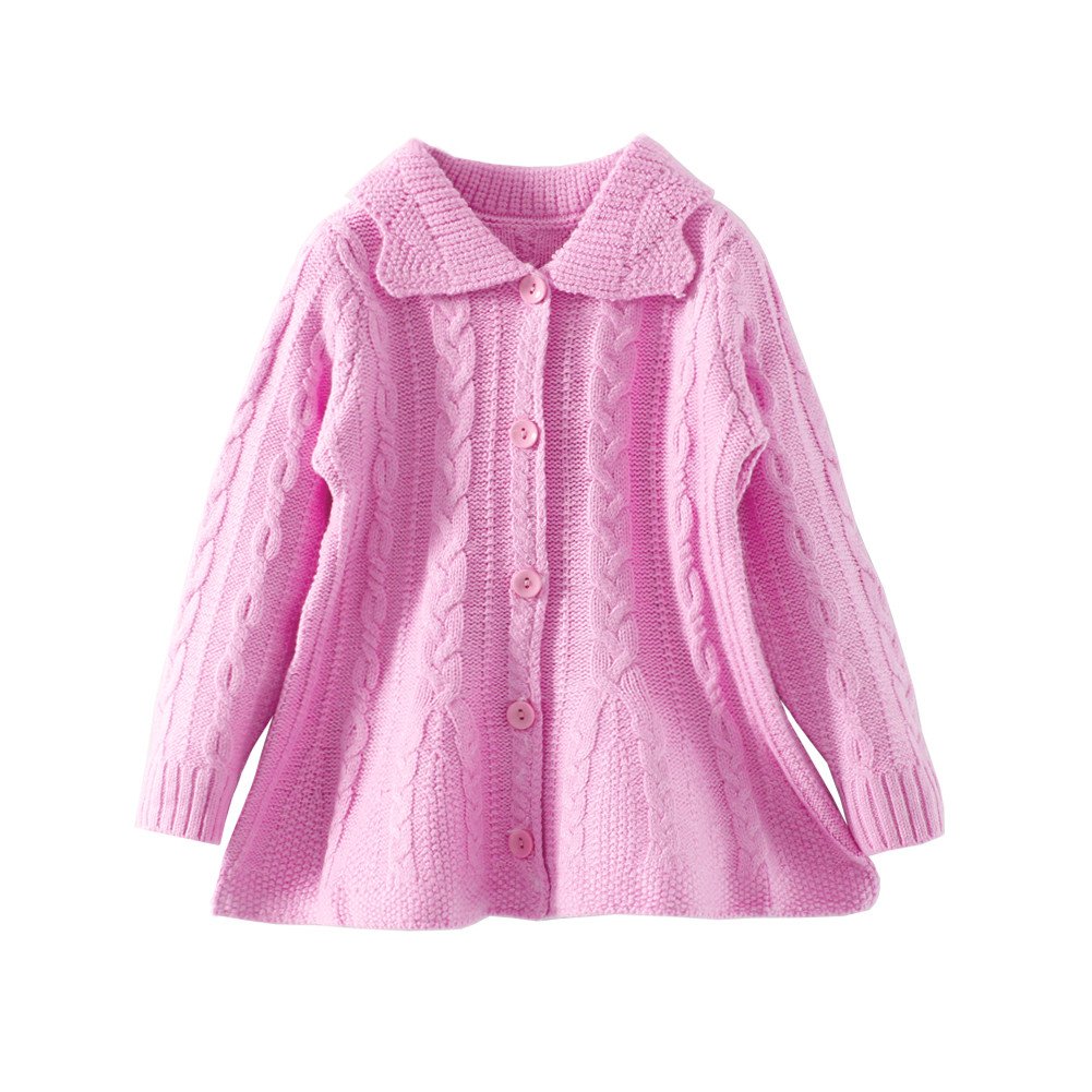 LittleSpring Little Girls Tassel Cardigan Sweater with Hood Sweet Floral Embroidery