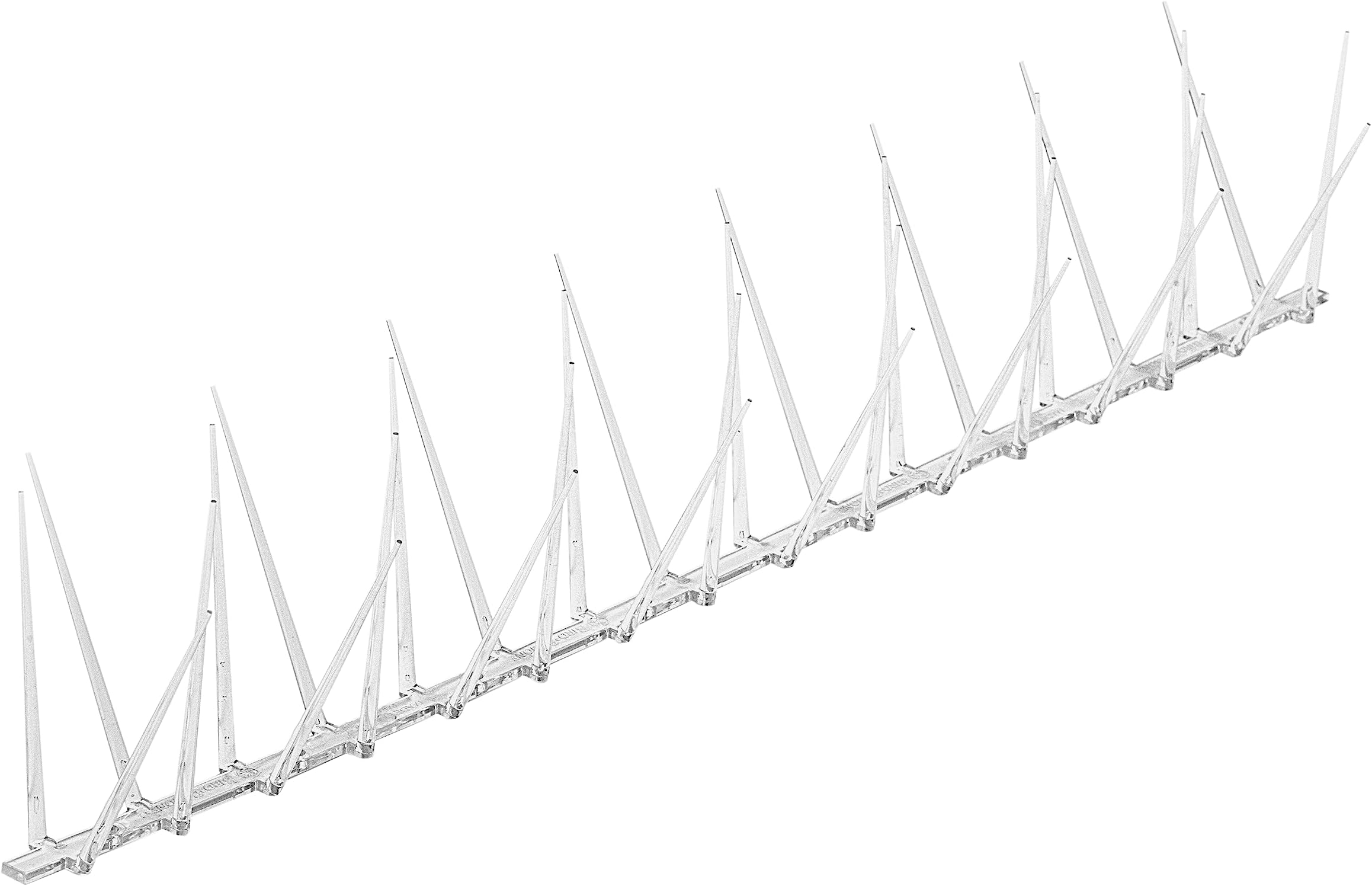 EnviroSpike Plastic Anti Bird Spikes (24' Kit) - Humane Deterrent - Stops Pigeons & Birds from Roosting - UV-Stabilized Polycarbonate - for Rooftops, Ledges, Fences, Etc - Made in USA