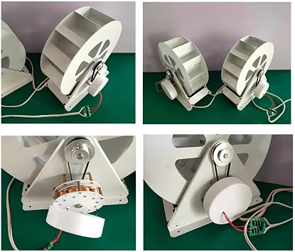 50W/100W Water Wheel Generator - Durable Steel Hydro Turbine With 3:1 Torque Pulley - 1V-35V Charging For Outdoor Garden & Off-Grid(50W)