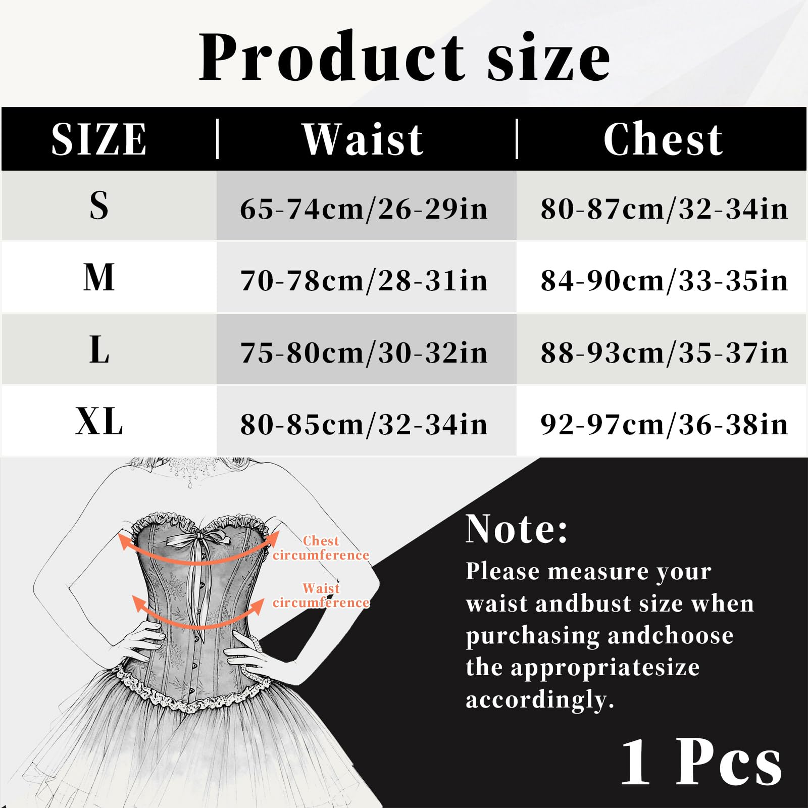 Corset Femme, Broderie Bustier Classique, Sexy Steampunk Gothique Bustier Top,Corsage Ventre Plat Corset Top