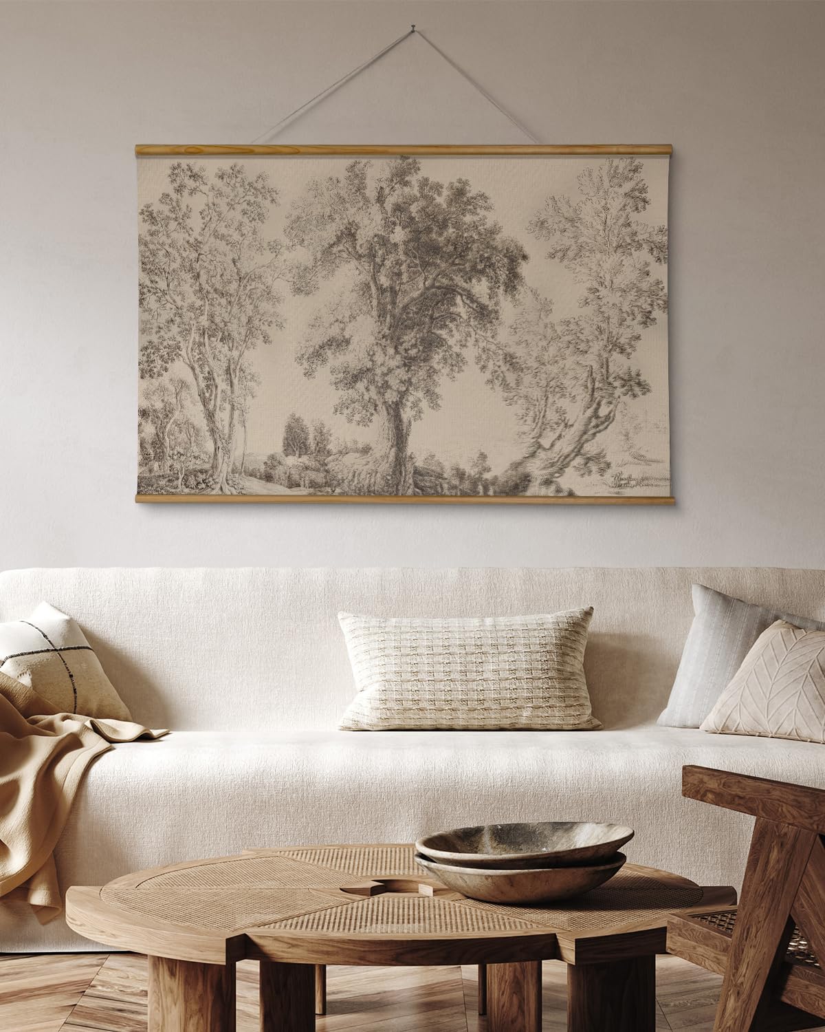 Amazon.com: VIYYIEA Extra Large Canvas Wall Art - Vintage Tree