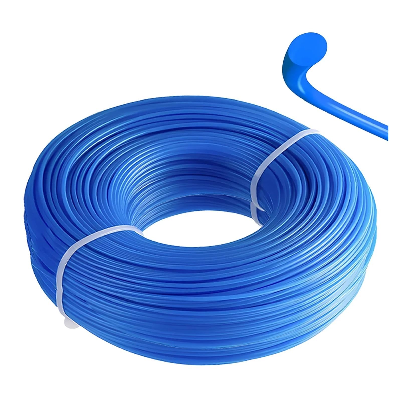 1.6/2/2.4/2.7/3/4mm Falciatura Nylon Tagliaerba Corda Decespugliatore Linea Decespugliatore(Round,15M,2.4mm)