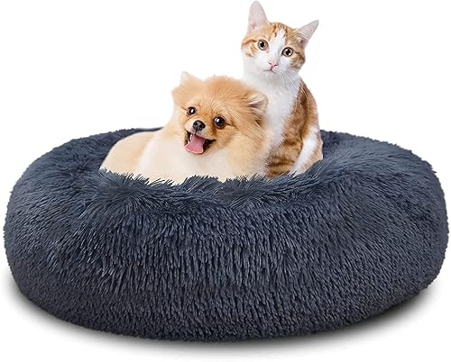 Miniatura 8 de SAVFOX Cama calmante para perros, cama antiansiedad, cama de perro de felpa para perros pequeños, tamaño mediano, grande y XL, cama suave y cómoda
