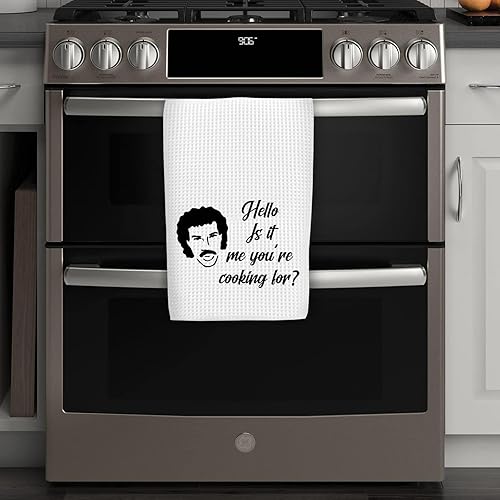 Miniatura 6 de WCGXKO Hello is It Me You're Cooking - Toalla de cocina divertida impresa (You're Cooking for Towel)