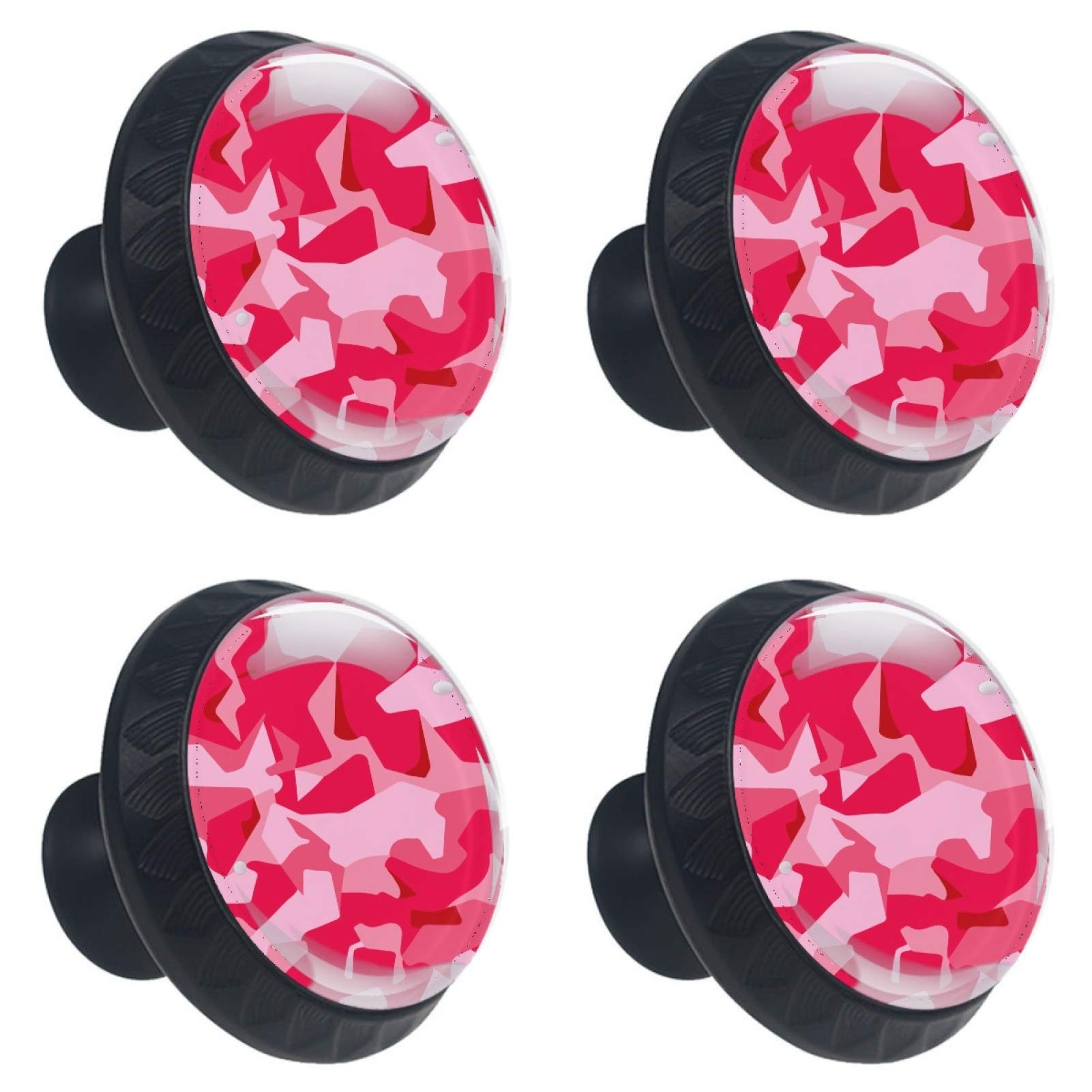 Boutons de meuble en verre 30mm lot de 4 poignées commode robustes