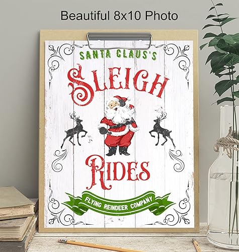 Miniatura 3 de Farmhouse Christmas Decor - Cute Country Christmas Decorations - Rustic Old Fashioned Christmas Home Decor - Santa Clause Xmas Decorations - Unique