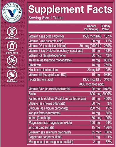 Miniatura 3 de La vitamina Shoppe uno diario Mujer Multivitamínico 180Tabletas
