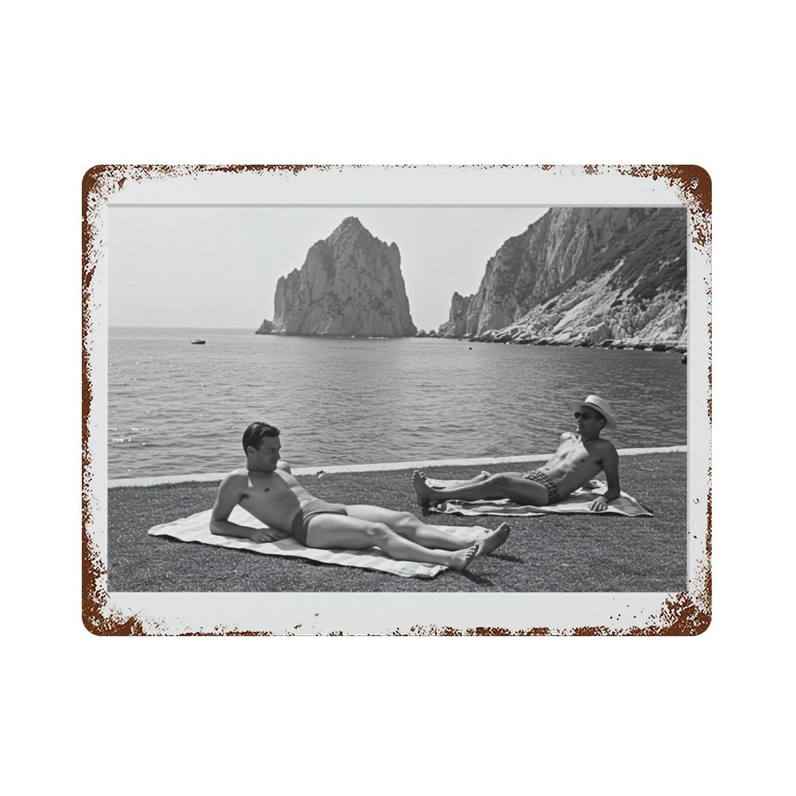 xiaoxiaoshen Sunbathing, Photography S1 Wall Decor Art Metal Tin Poster Modern Home Decor Art Home Bar Shop Decorations Vintage Sign 30x40cm