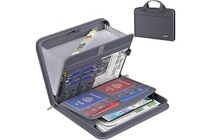 ENGPOW File Organizer Bags, Fireproof Expanding File Folder