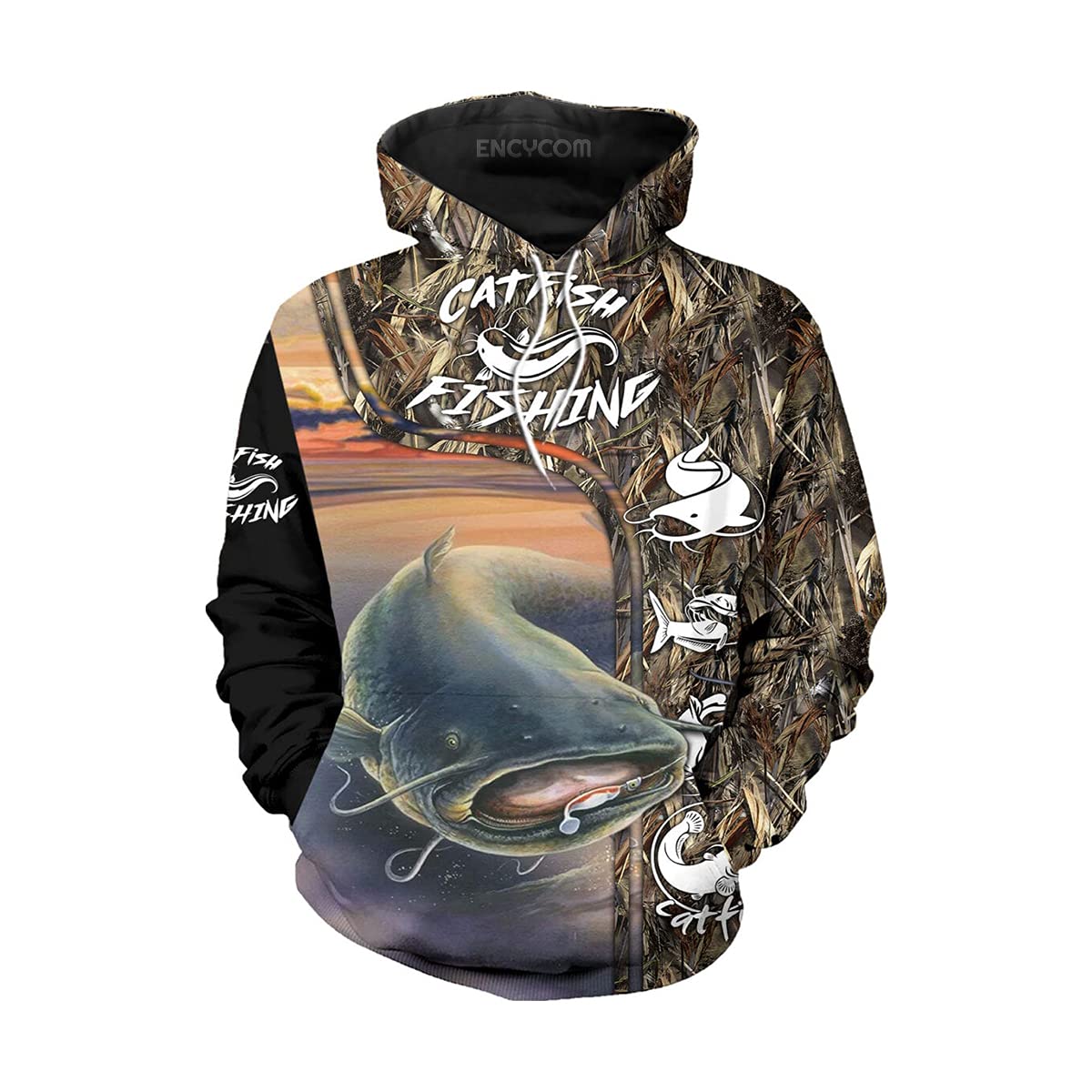 Hunting Hoodie Fish On Hook Camo White Hoodie Womens Hunting Camo Warm Hoodies For Men Pull Over Hoody For Men Christmas