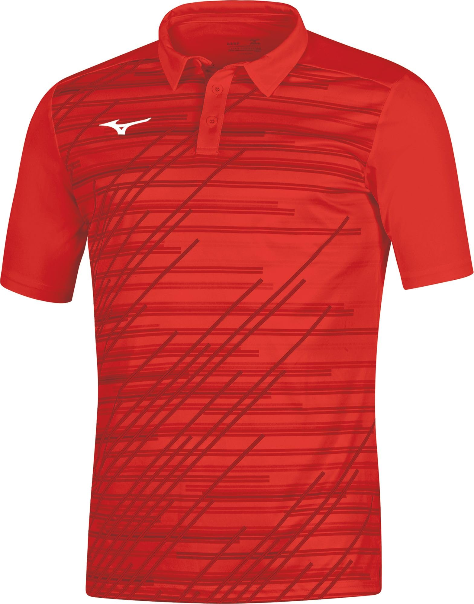 MIZUNO Men's Chiba Polo M T-Shirt, red, L