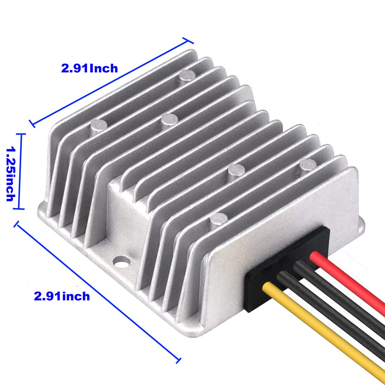 NW DC Voltage Converter Regulator DC 12V/24V Step Down to 5V 15A 75W Waterproof Car Power Supply Electronic Buck Transformer for Golf Cart Club Car (12V24V-5V15A(74mm))