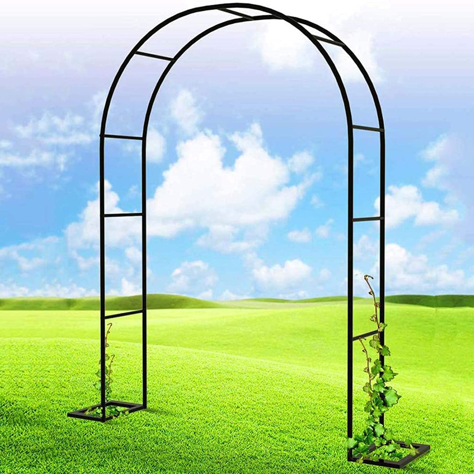 Arche de rosiers en acier enduit de poudre pour tonnelle de jardin