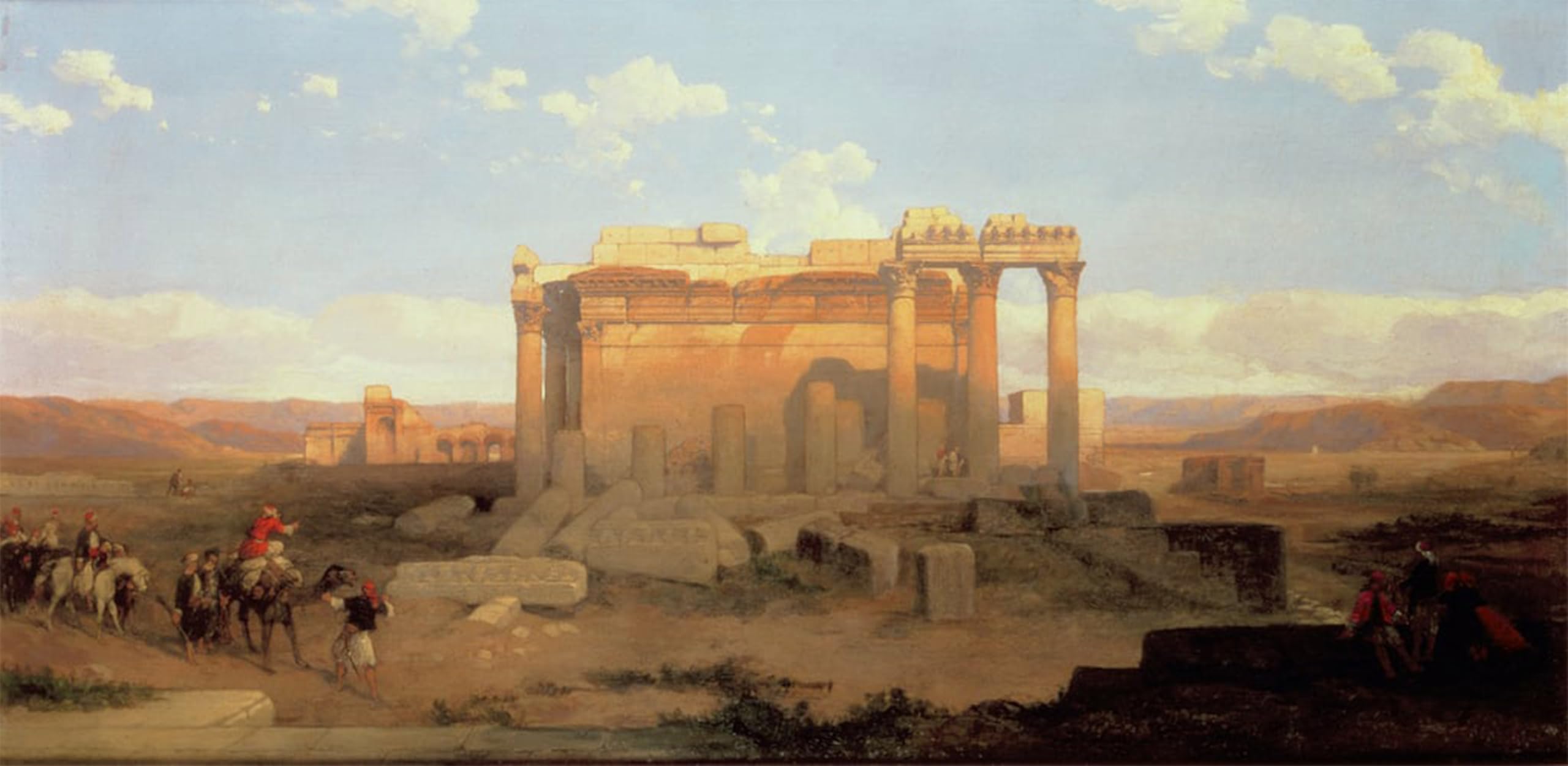 Toile Baalbeck par David Roberts - Impression murale salon 60x90cm