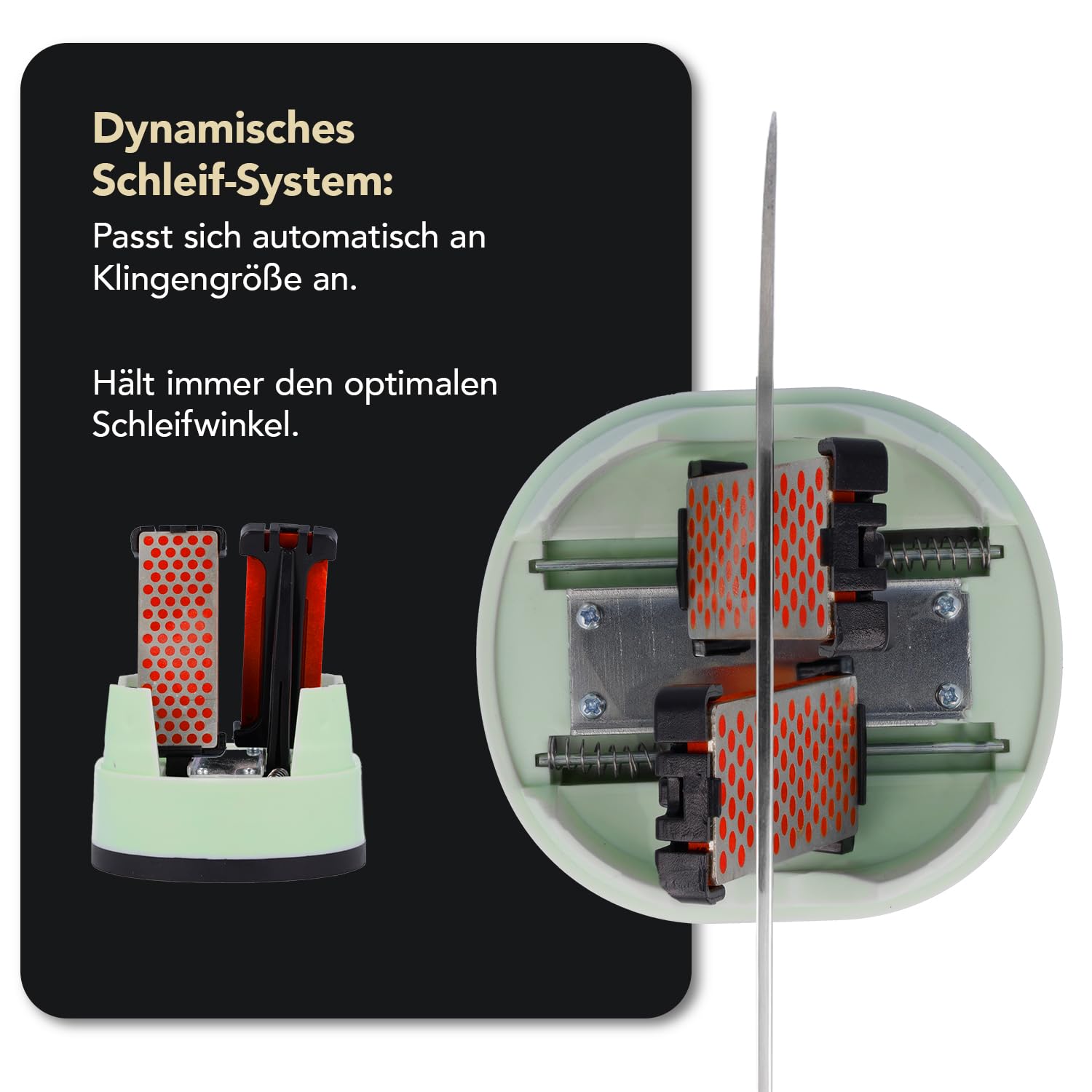DMT SimpleSharp Mint Bundle Fein & Extrafein | Diamant Messerschärfer für rasiermesserscharfe Klingen mit perfektem Schleifwinkel | Schärft Messer beidseitig mit extraharten Diamant-Steinen
