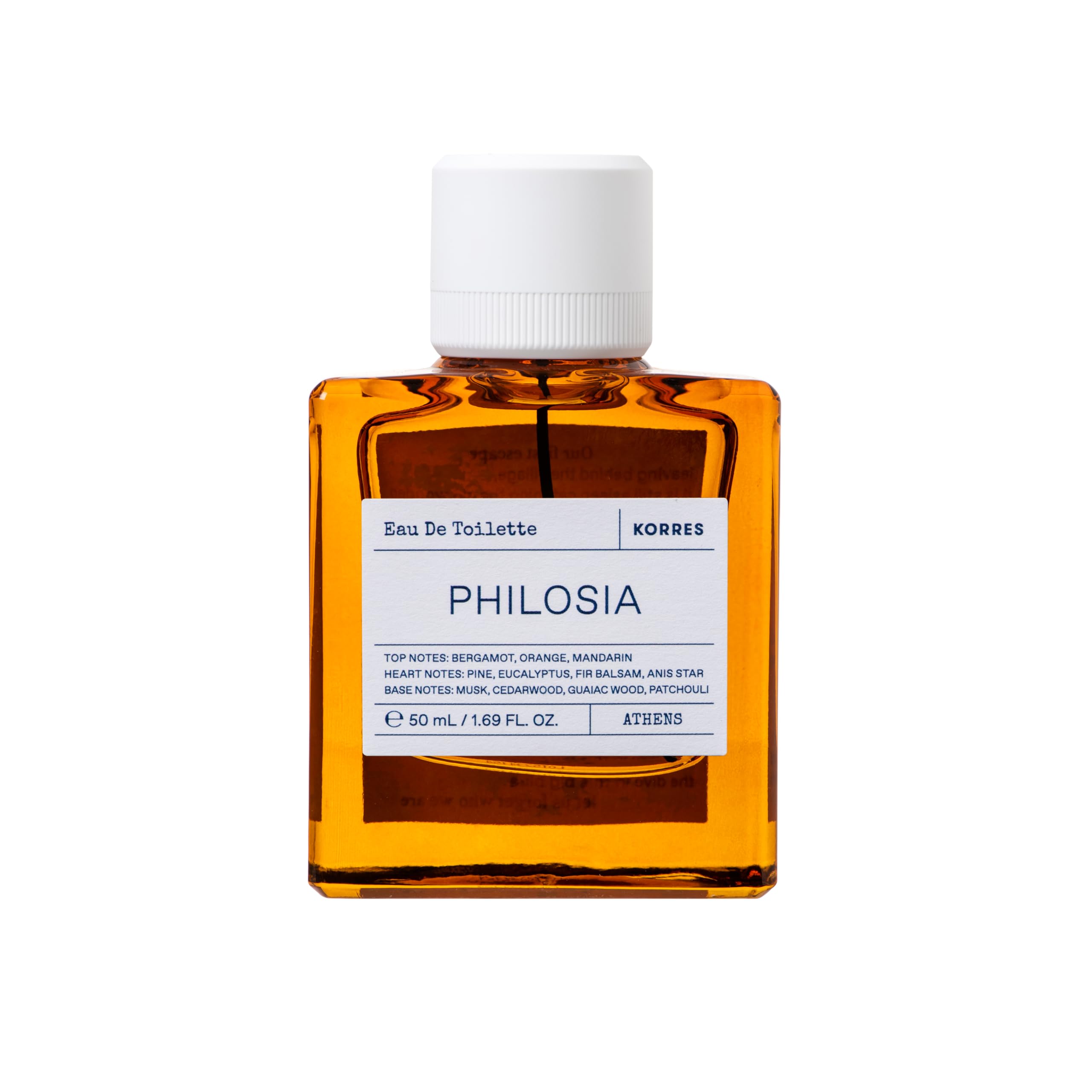 KORRES Philosia Eau de Toilette Spray, Unisex Vegan Fragrance, 1.69 Fl Oz