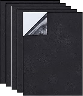 粘着フォームシート 5枚セット 30×21cm EVA素材 滑り止め 防音/断熱対応 3mm厚 家具/家電用 ブラック カット自由 耐寒/耐熱