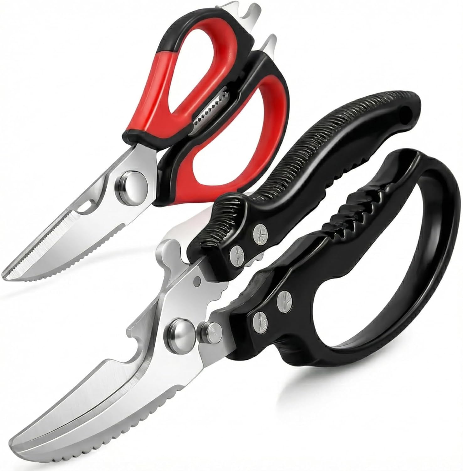 2-Pack Ultra Sharp Kitchen Shears for Meat, Bones & Veggies 2-Pack Ultra Sharp Kitchen Shears for Meat, Bones & Veggies