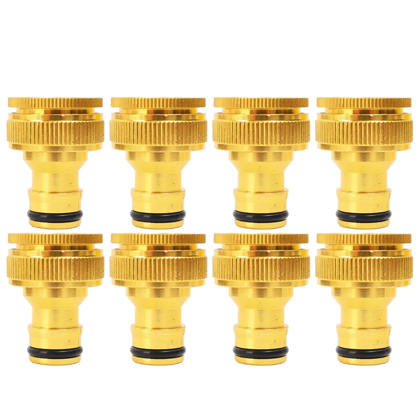 MZPOZB 4/6-point Tap Quick Connector Garden Watering Adapter Drip Irrigation Hose Repair Fittings Sturdy Brass(A-8PCS)