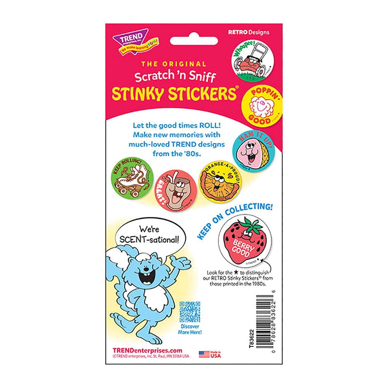 Pegatinas retro apestosas de Way to Motor/Old Shoe Scent de ; 24 sellos/paquete - Auténticos diseños de los años 80 4