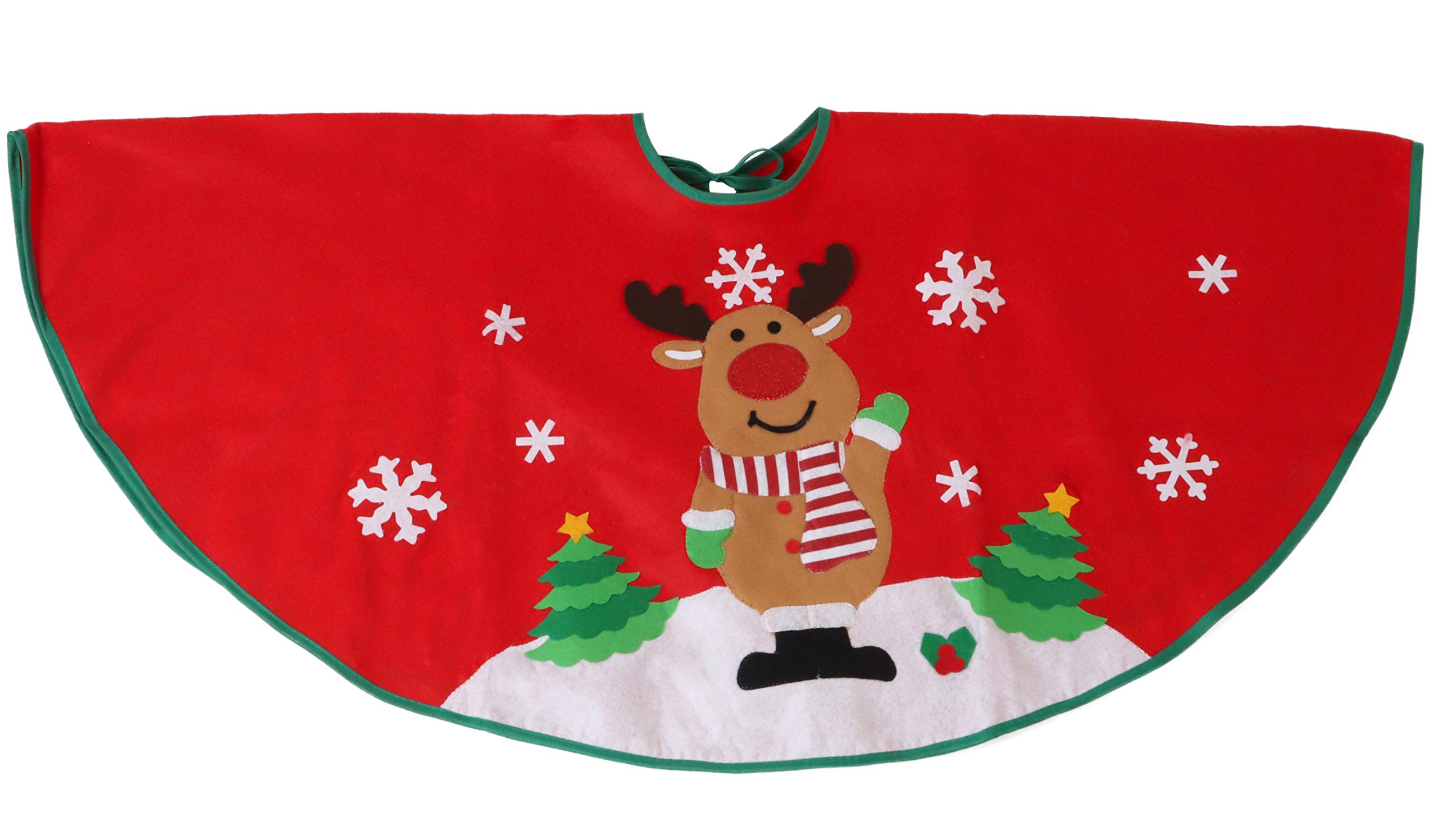 Gonna Per Albero Di Natale Rossa ?54x19, 5 Cm