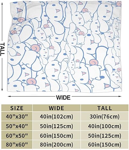 Miniatura 4 de EVESKY Manta Kawaii linda de anime para niñas, juego de ropa de cama de franela súper suave, para sofá, viajes, camping, regalo, 50 x 40 pulgadas,