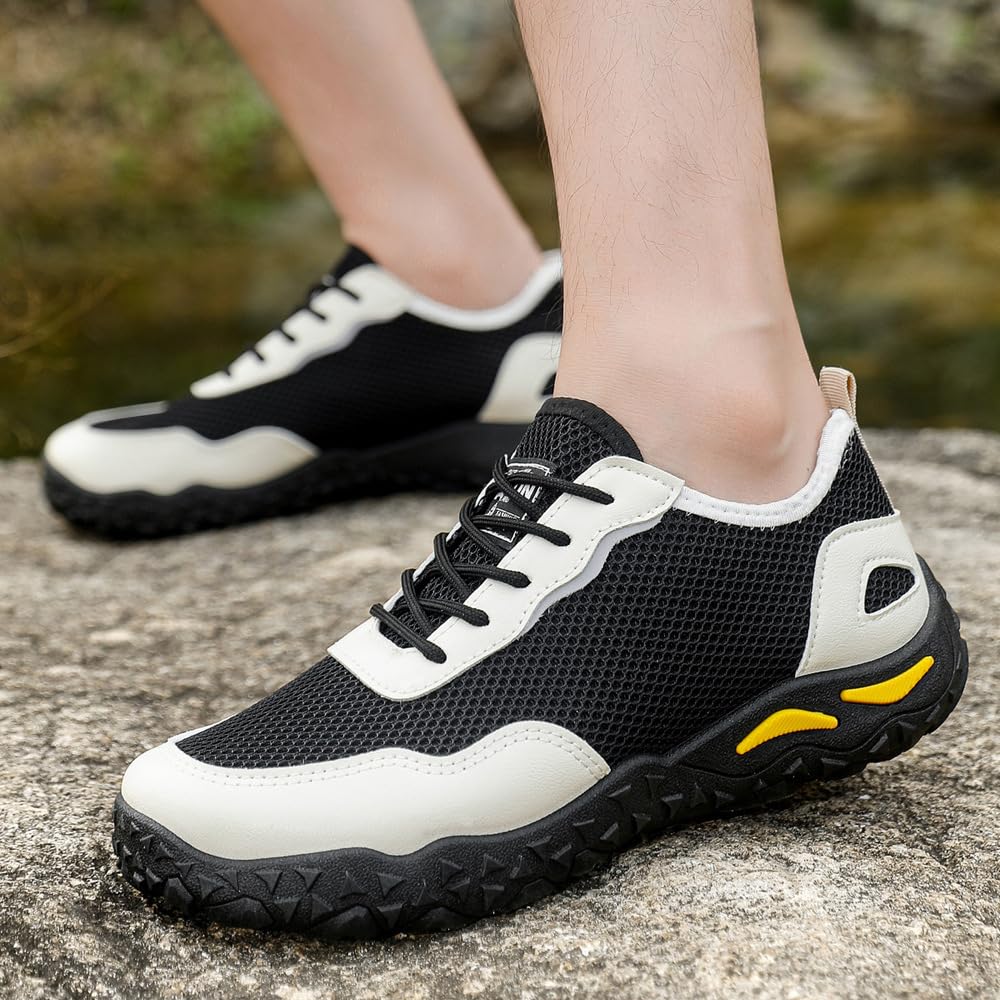 Men's Hiking Shoes Breathable Mesh Outdoor Trail Sneakers Lightweight Casual