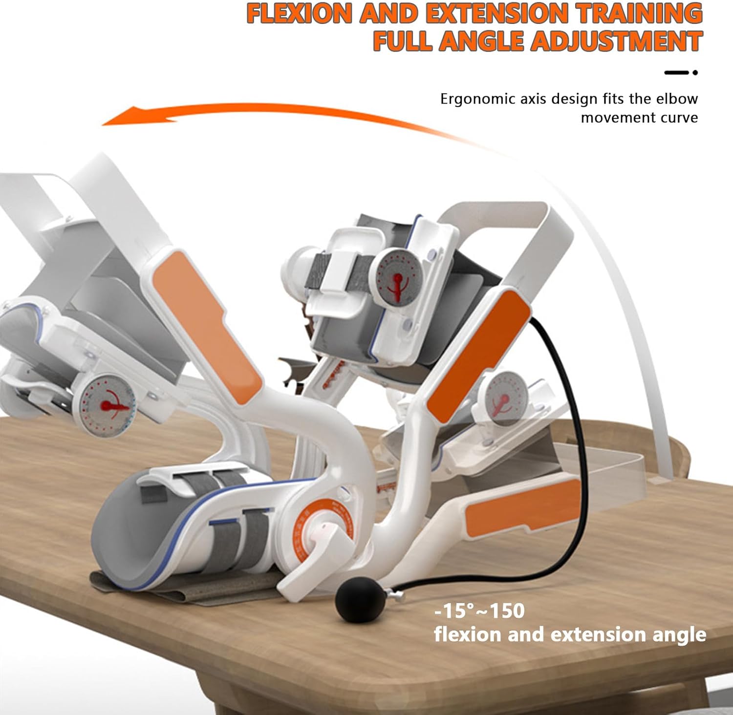 Elbow Joint Rehabilitation Device,Stroke Rehabilitation arm Elbow Protector hemiplegic Robot Training Device,Hinged Elbow Brace Arm Exerciser