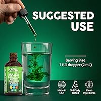 Vista 6 de Clean Nutra Gotas de Gordolobo para Pulmones Clorofila Orgánica Líquida Musgo Marino Irlandés, Espirulina, Regaliz, Cereza Ácida, Lobelia, Agripalma