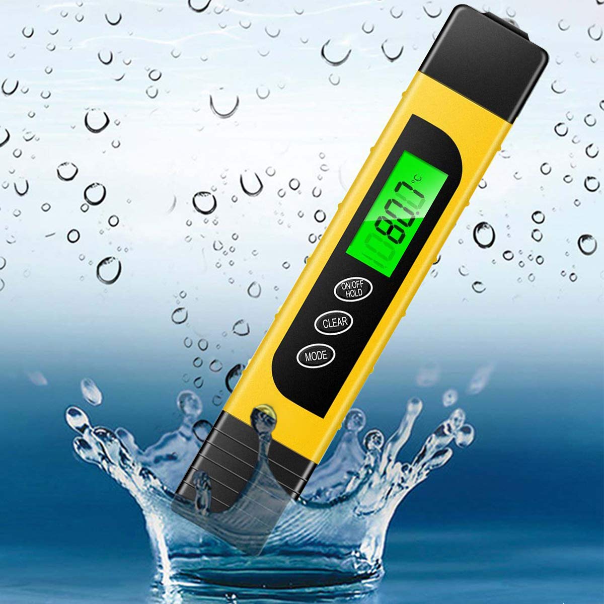 pH Meters Measure 09999 ppm Professional 3 in 1 Temperature EC & TDS