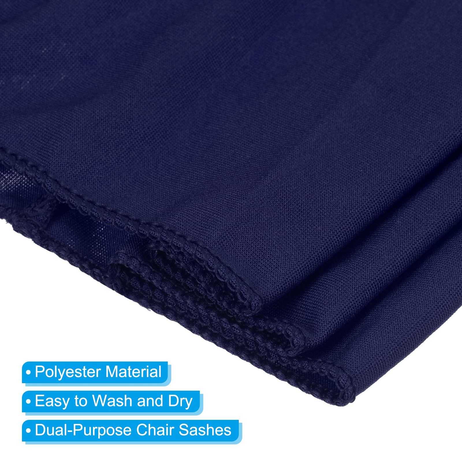 PATIKIL 13" x 5" Stretch Chair Sashes Bows - Image 3