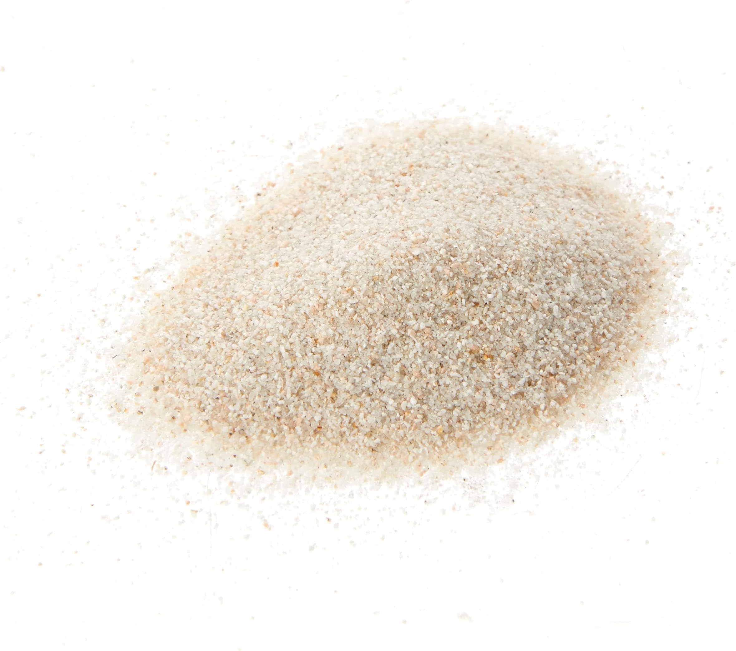 AMTRA White Quartz - Fine White Quartz Aquarium Sand, for Fresh or Salt Water, 0.1-0.7mm Grains, Quantity 5kg (Package may vary)