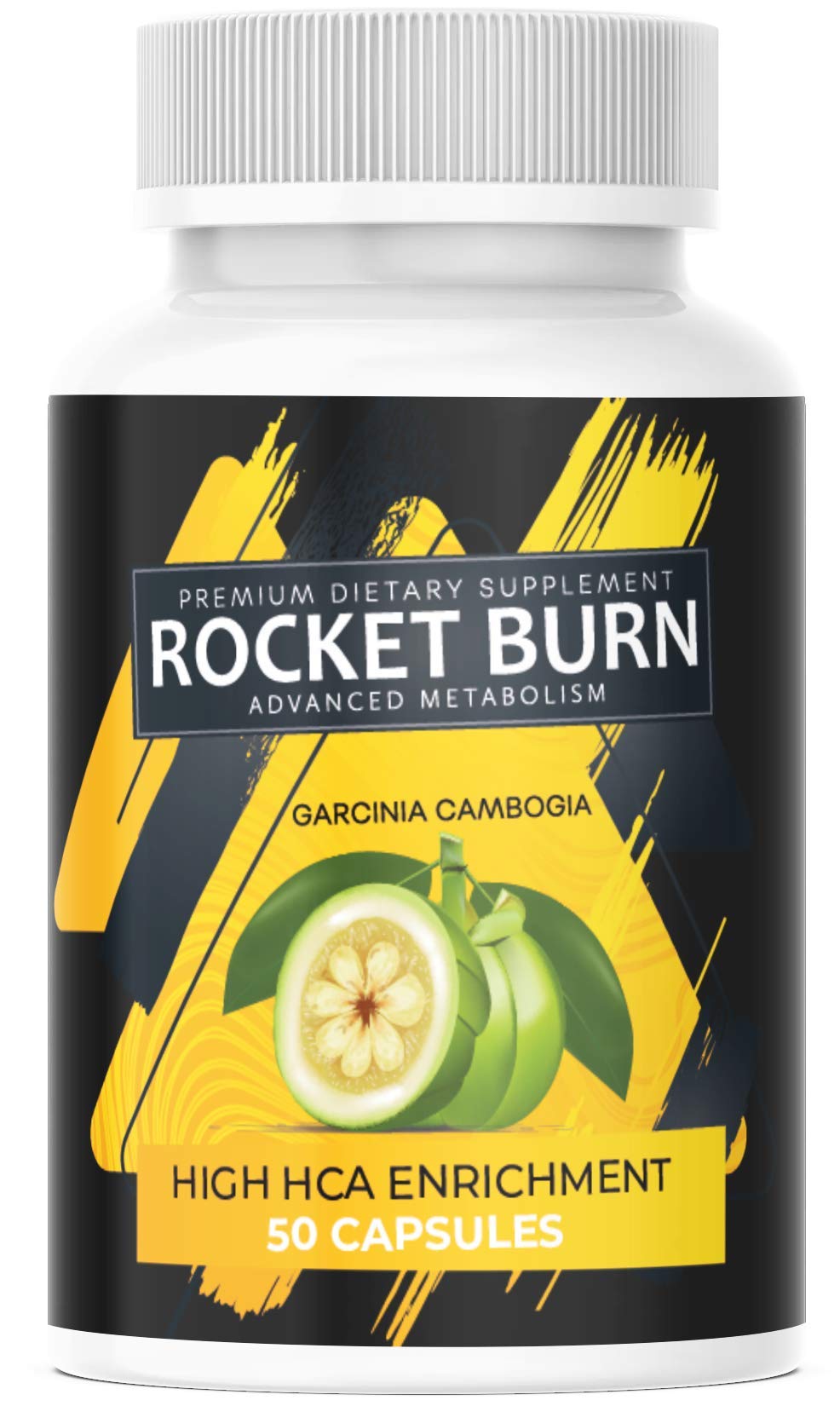 NEU: Rocket Burn + Garcinia Cambogia - EXTREM Kapsel Ergänzung für Frauen & Männer, die Kapsel für den Tag – POWER – ENERGIE
