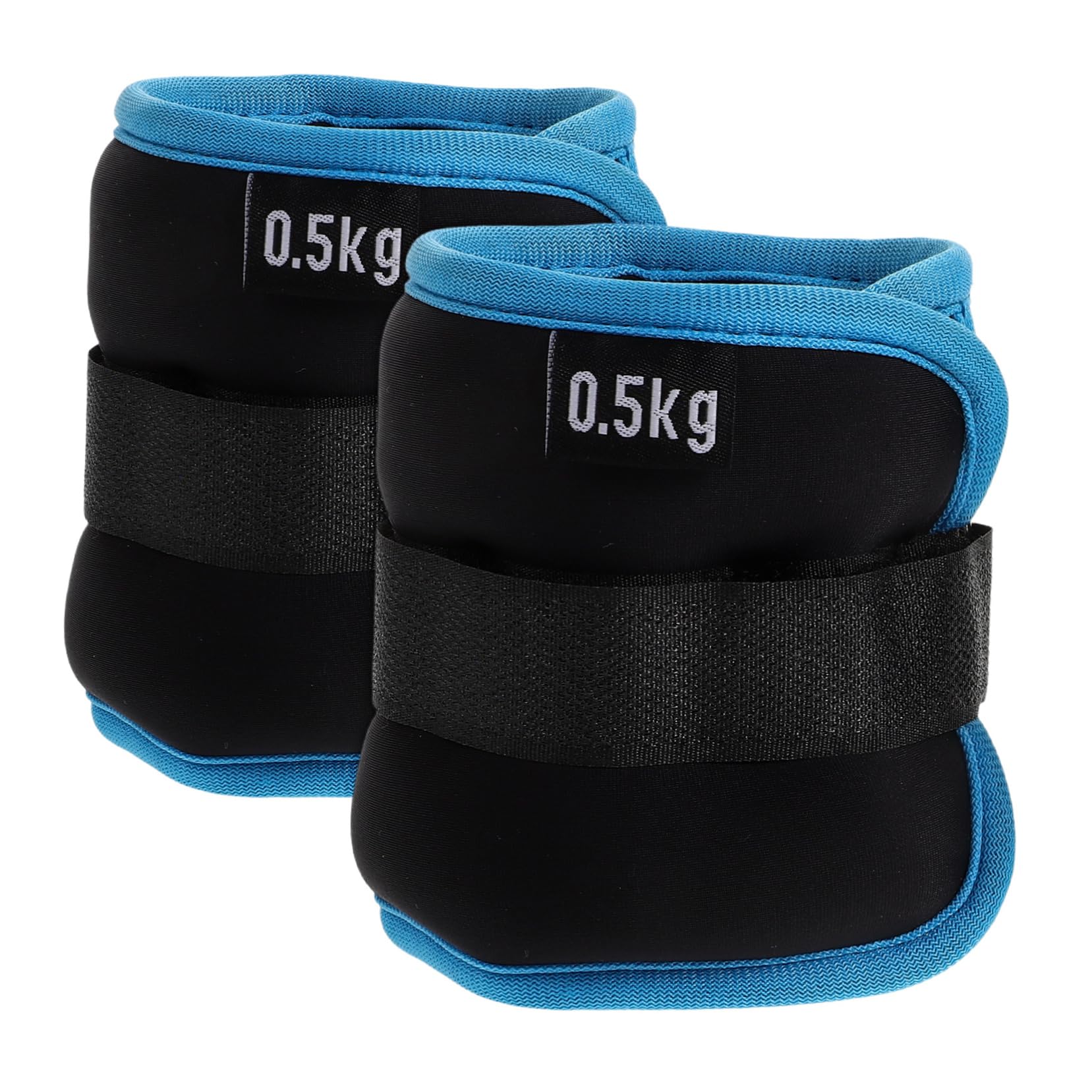 KOMBIUDA Cavigliere Pesate Regolabili 2 Pezzi, Pesi Portatili da 0,5kg in Neoprene e Ferro, per Allenamento Core e Jogging, Pesetti Polsi