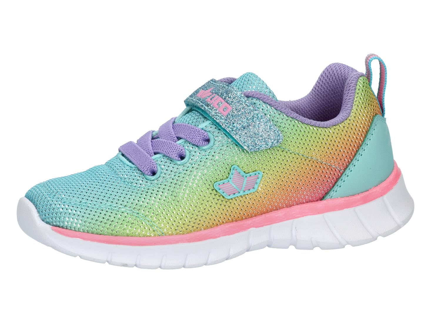 Lico Girl's Alenia Vs Sneaker, Turquoise Pink Purple, 7 UK Child