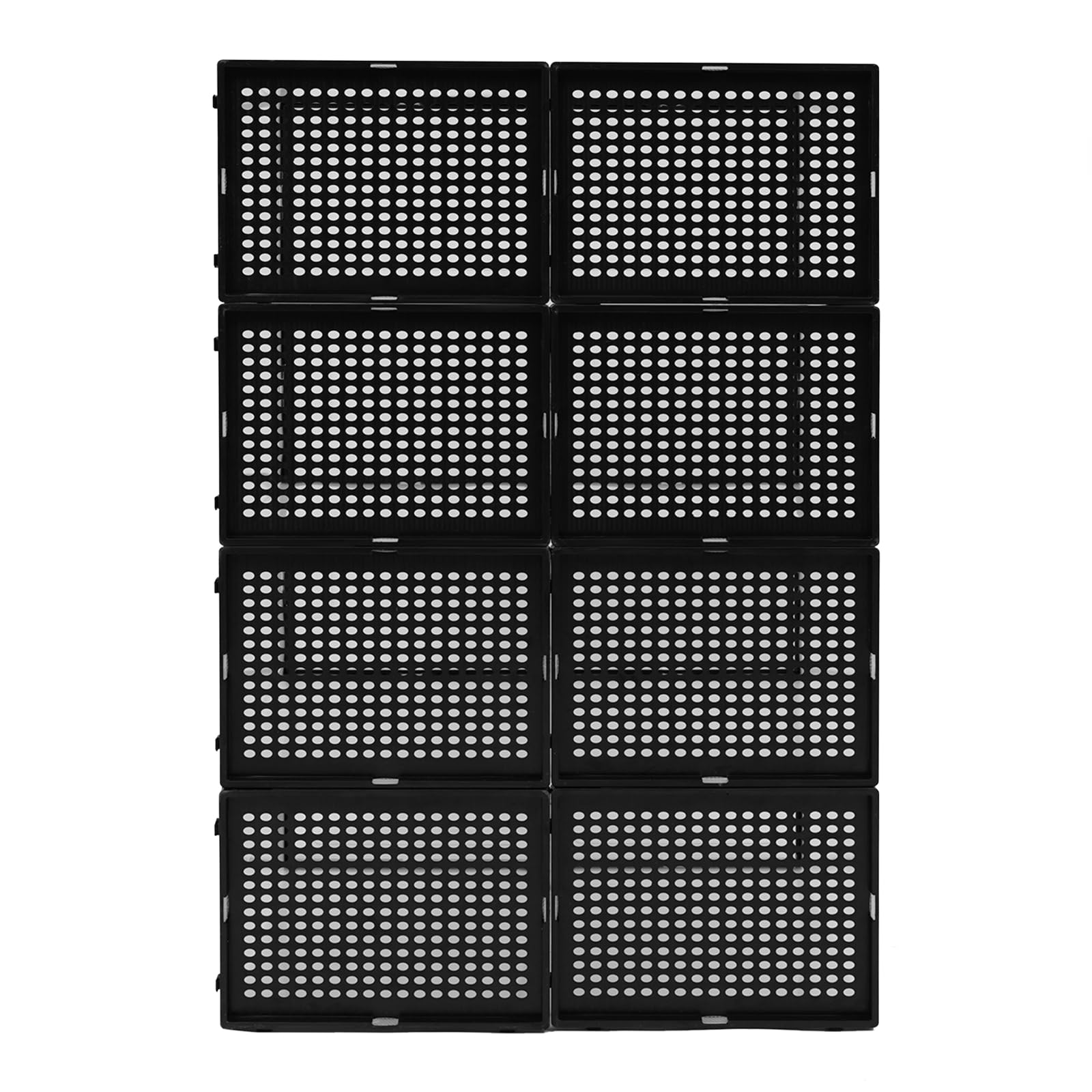 Set di 8 scatole per scarpe, impilabili, trasparenti, in plastica con finestra e manico, organizer per scarpe, antipolvere, per sneaker, 37 x 26 x 20 cm