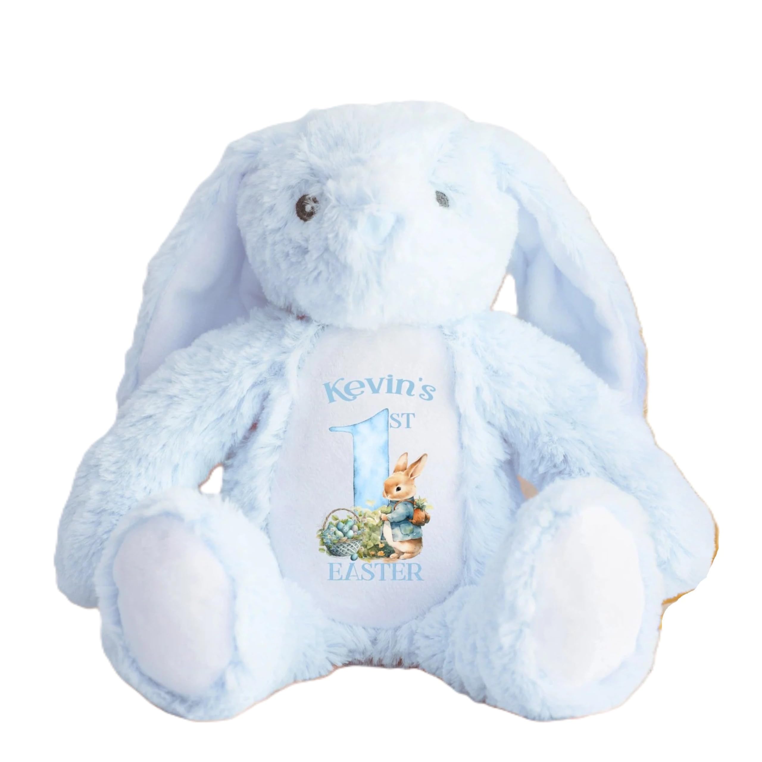 Crafted Memories - Personalised Blue First Easter Teddy | Custom Name Plush Toy | Cherished Keepsake for Boys & Girls | Ideal for Christenings, Birthdays, Easter, Christmas | Baby Soft Toy, Purple