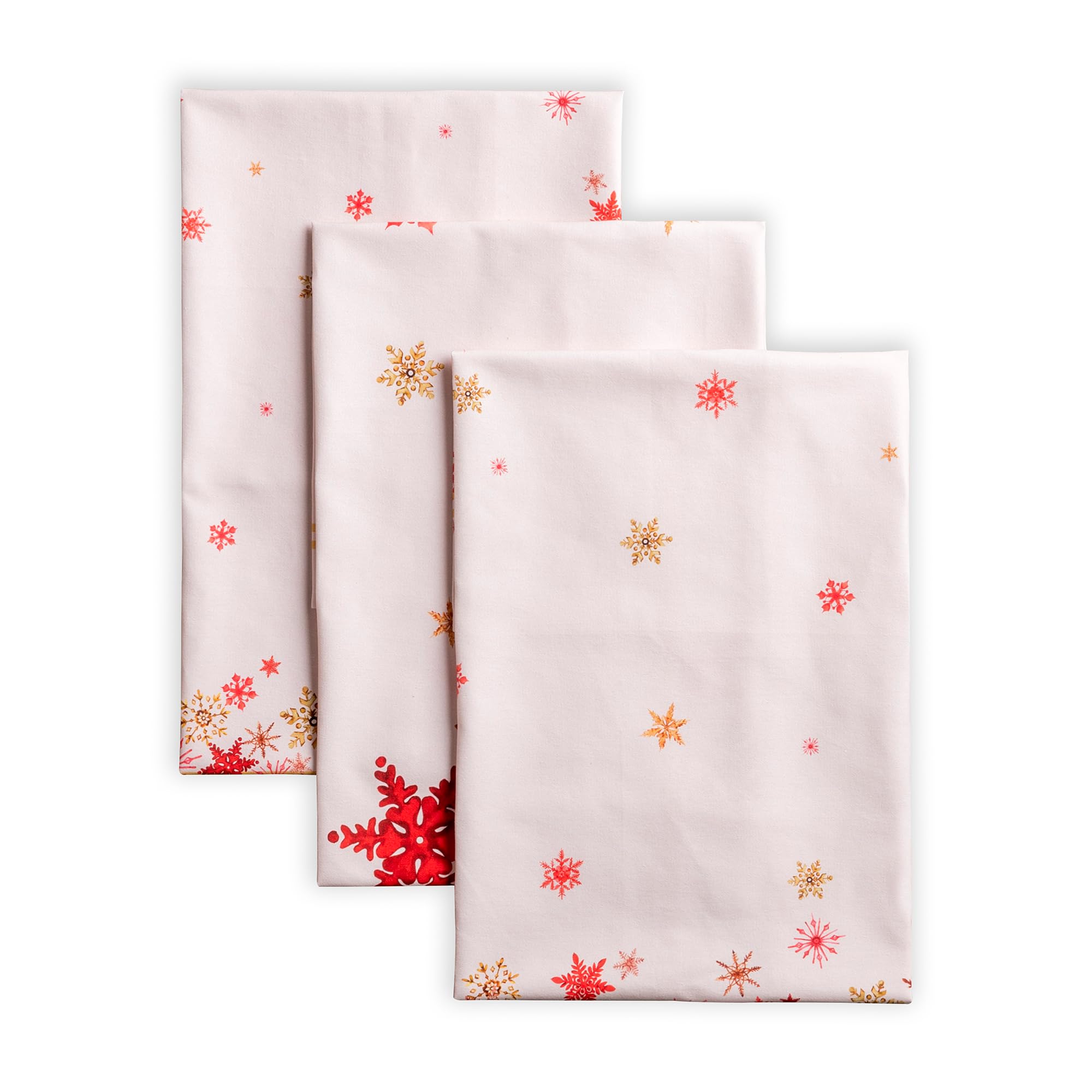 Maison d'Hermine Crystal Star Lot de 3 torchons de cuisine, bar multi-usages doux et absorbants 100 % coton - Printemps/été - 50 x 70 cm